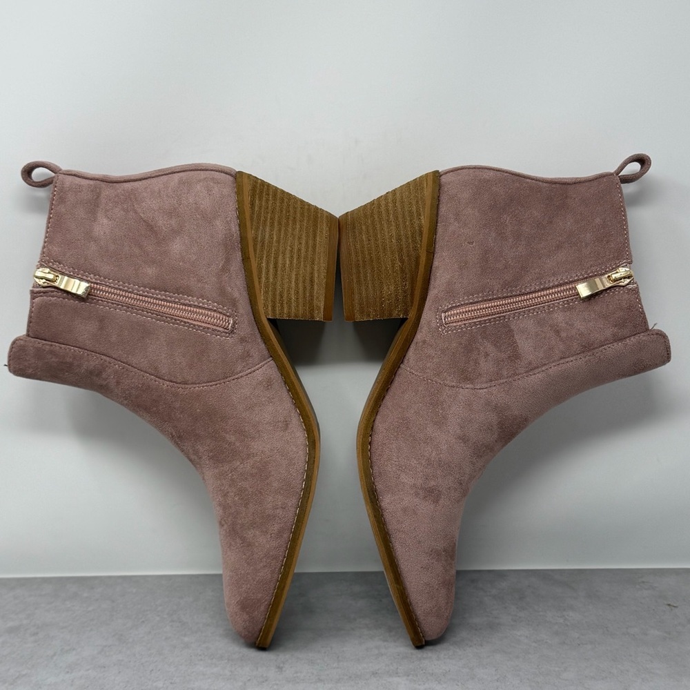 Corkys Vegan Suede Zip Ankle Boots Size 9 - Picture 10 of 15